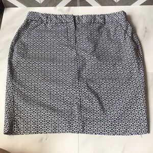 Dana Buchman black white pattern pencil skirt 6